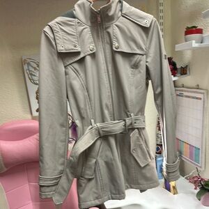 Women's Gray Belted Jacket